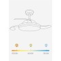 CREATE / WIND CLEAR S/Ventilador de techo con luz negro con mando y Wifi / 40W, Ø91 cm, temporizador, 6 velocidades, aspas
