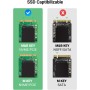 UGREEN Carcasa SSD M.2 NVMe PCIe USB C 3.2 Gen 2 10Gbps UASP Compatible con 4TB M/M+B Key 2230/2242/2260/2280, Caja para Disco