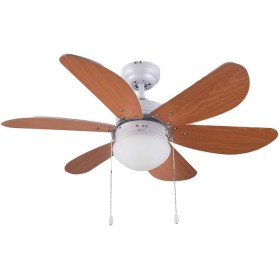 Cecotec Ventilador de Techo con Luz EnergySilence Aero 360. 50 W, Bajo consumo, 91 cm de Diámetro, 6 Aspas Reversibles, 3
