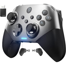 EasySMX X10 Mando PC Inalambrico con Botones Mecánicos- Carcasa Facial Magnética Reemplazable DIY- Hall Joystick- Hall Trigger-