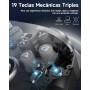 EasySMX X10 Mando PC Inalambrico con Botones Mecánicos- Carcasa Facial Magnética Reemplazable DIY- Hall Joystick- Hall Trigger-