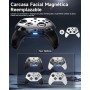 EasySMX X10 Mando PC Inalambrico con Botones Mecánicos- Carcasa Facial Magnética Reemplazable DIY- Hall Joystick- Hall Trigger-