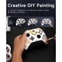 EasySMX X10 Mando PC Inalambrico con Botones Mecánicos- Carcasa Facial Magnética Reemplazable DIY- Hall Joystick- Hall Trigger-
