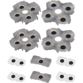 The Lord of the Tools Juego de 2 almohadillas de silicona conductoras para botón de mando L1R1, pieza de repuesto compatible con