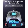 EasySMX X10 Mando PC Inalambrico con Botones Mecánicos- Carcasa Facial Magnética Reemplazable DIY- Hall Joystick- Hall Trigger-