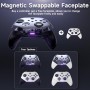 EasySMX X10 Mando PC Inalambrico con Botones Mecánicos- Carcasa Facial Magnética Reemplazable DIY- Hall Joystick- Hall Trigger-