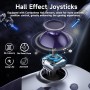 EasySMX X10 Mando PC Inalambrico con Botones Mecánicos- Carcasa Facial Magnética Reemplazable DIY- Hall Joystick- Hall Trigger-