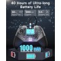 EasySMX X10 Mando PC Inalambrico con Botones Mecánicos- Carcasa Facial Magnética Reemplazable DIY- Hall Joystick- Hall Trigger-