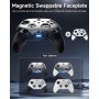 EasySMX X10 Mando PC Inalambrico con Botones Mecánicos- Carcasa Facial Magnética Reemplazable DIY- Hall Joystick- Hall Trigger-