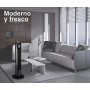 Orbegozo TW 0800, Ventilador torre, 3 velocidades, 60 W temporizador de 2 horas, bandeja para esencias aromáticas, 79 cm de