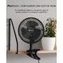 Pro Breeze AirFlo Ventilador de Pie Silencioso con altura ajustable 108-60cm y App WiFi, Pantalla LED, Mando, 2 Modos,