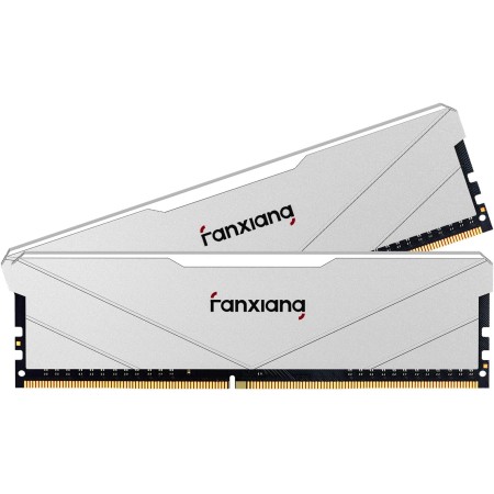 fanxiang Memoria RAM DDR4 16GB(2x8GB) 3200MT/s DDR4 16GB Blanco 288Pin / U-DIMM para Escritorio, Módulo de Memoria XMP 2.0