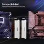 fanxiang Memoria RAM DDR4 16GB(2x8GB) 3200MT/s DDR4 16GB Blanco 288Pin / U-DIMM para Escritorio, Módulo de Memoria XMP 2.0
