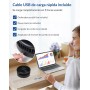 Primevolve Ventilador de Pie Portátil con Remoto,NO-Rotación-8'' Plegable Suelo/Mesa Ajustable,7200mAh USB C Ventilador para