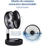 Primevolve Ventilador de Pie Portátil con Remoto,NO-Rotación-8'' Plegable Suelo/Mesa Ajustable,7200mAh USB C Ventilador para