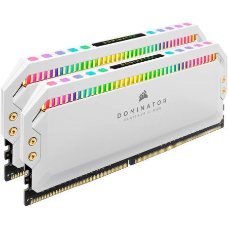 Corsair Dominator Platinum RGB 32GB (2x16GB) DDR4 3200 (PC4-25600) C16 1.35V Kit de Memorias de Alto Rendimiento - Blancas