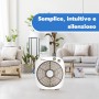 ARDES Ventilador Portátil Refrescante de Suelo o Mesa con 6 Aspas y 3 Niveles de Intensidad y Rotación 360 Grados Ventilador de