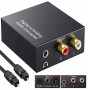 Beigemo 192kHz Convertidor Digital a Analógico, DAC Audio Óptico Coaxial Toslink a Analógico Estéreo L/R y Jack 3.5mm con Cable