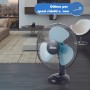 ARDES - AR5A51 Ventilador de Suelo Silencioso 5 PALAS SPACE 51 - Ventilador Tierra Total Black con Inclinación Vertical y Mando