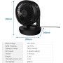 MYCARBON Ventilador Silencioso Ventilador de Mesa con Control Remoto 360° Ventilador de Escritorio con 4 Velocidades Circulación