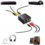 Beigemo 192kHz Convertidor Digital a Analógico, DAC Audio Óptico Coaxial Toslink a Analógico Estéreo L/R y Jack 3.5mm con Cable