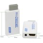 INF Adaptador de Wii a HDMI, Adaptador convertidor de Wii a HDMI 720/1080P HD con Salida de Audio de 3,5 mm, convertidor de Wii