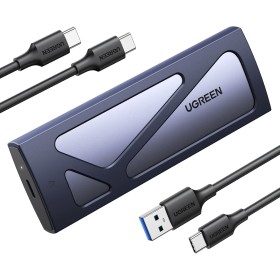 UGREEN Carcasa M.2 NVMe, Caja SSD M2 con UASP USB C 3.2 Gen 2 10Gbps para M/ B+M Key 2230/2242/2260/2280, con Cable Type C y A