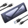 UGREEN Carcasa M.2 NVMe, Caja SSD M2 con UASP USB C 3.2 Gen 2 10Gbps para M/ B+M Key 2230/2242/2260/2280, con Cable Type C y A