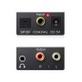 Beigemo 192kHz Convertidor Digital a Analógico, DAC Audio Óptico Coaxial Toslink a Analógico Estéreo L/R y Jack 3.5mm con Cable