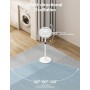 MYCARBON 14'' 23W Ventilador de Pie Silencioso 20 dB Motor DC, Oscilación Horizontal (60°-90°-120°), 3 Alturas Ajustables (48cm,