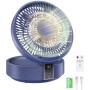 Ventilador de Mesa, USB Recargable Potente Silencioso Ventiladores, con Mando a Distancia, Pantalla LED, Rotación de
