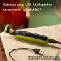 Philips OneBlade 360 - Maquinilla de Afeitar Híbrida, Barbero Eléctrico y Afeitadora, 2 Cuchillas 360, Peine-Guía Ajustable 5 en