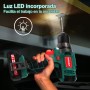 Taladro Atornillador 12V, HYCHIKA Destornillador Eléctrico, 30N.m Atornillador Eléctrico, 21+1 Ajustes Par, 2 Velocidad