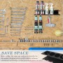 WIYETY Soporte para botellas de spray, estante de pared, soporte para latas de aerosol, estante de almacenamiento, soporte para