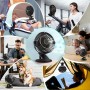 COZII Ventilador USB Recargable, Ventilador de Mesa Pequeño 3 en 1 con Clip, Potente Ventilador Portatil Silencioso 5