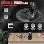 Vothen Taladro Atornillador Destornillador Electrico con 2 x 2000 mAh baterías de litio, 35 Nm Par Máx, LED Luz, Atornillador