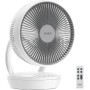 4UMOR Ventilador de Mesa Silencioso 20dB con 3D Oscilación Ventilador de Circulación de Aire para Dormitorios 25W Potente Viento
