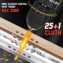 Vothen Taladro Atornillador Destornillador Electrico con 2 x 2000 mAh baterías de litio, 35 Nm Par Máx, LED Luz, Atornillador