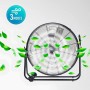 Bastilipo - Ventilador industrial de 45 cm, cabezal orientable, 120 W, 3 Velocidades, cromado, modelo Mediterráneo