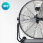 Bastilipo - Ventilador industrial de 45 cm, cabezal orientable, 120 W, 3 Velocidades, cromado, modelo Mediterráneo