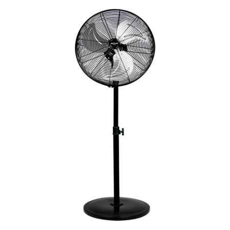 Bastilipo - Ventilador industrial de 45 cm, cabezal orientable, 120 W, 3 Velocidades, cromado, modelo Mediterráneo