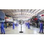 Bastilipo - Ventilador industrial de 45 cm, cabezal orientable, 120 W, 3 Velocidades, cromado, modelo Mediterráneo