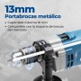 DongCheng - Taladro de percusión (710 W, 13 mm, taladro de percusión, 45,000 IPM, 3000 RPM con 15 coronas de perforación para
