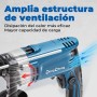DongCheng - Taladro de percusión (710 W, 13 mm, taladro de percusión, 45,000 IPM, 3000 RPM con 15 coronas de perforación para