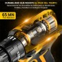 ElectroPrime© Taladro Percutor a Bateria 21V 2x Baterias 2500mAh 65Nm Puntera Acero| 24 Accesorios | Taladro Atornillador | 25 +