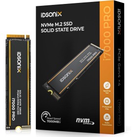 iDsonix M.2 SSD 2 TB, PCIE GEN4X4, NVME SSD M.2 2280 con Flash 3D NAND y disipador de Calor, hasta 7000 MB/s, Unidad de Estado