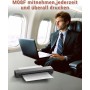 Phomemo M08F Impresora Térmica Portátil, Compatible con Papel Térmico A4, Impresoras de Viaje Móviles Inalámbricas para