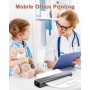 Phomemo M08F Impresora Térmica Portátil, Compatible con Papel Térmico A4, Impresoras de Viaje Móviles Inalámbricas para