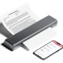 Phomemo M08F Impresora Térmica Portátil, Compatible con Papel Térmico A4, Impresoras de Viaje Móviles Inalámbricas para