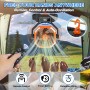 Camping Ventilador con Luz LED, 20000 mAh Recargable Vibración Automática Ventiladors para Tienda de Campaña al Aire Libre con